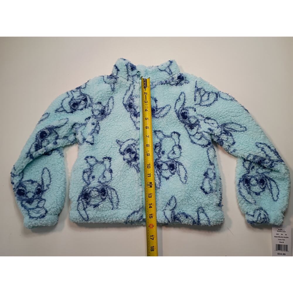 Disney Lilo & Stitch Girls' Full-Zip Woobie Jacket - Med - Picture 3 of 7